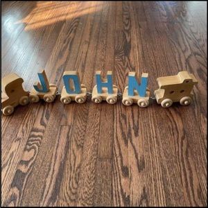 Vintage Child’s Wooden John Train